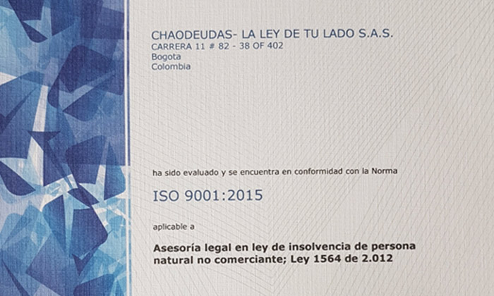Certificación de Calidad ISO
